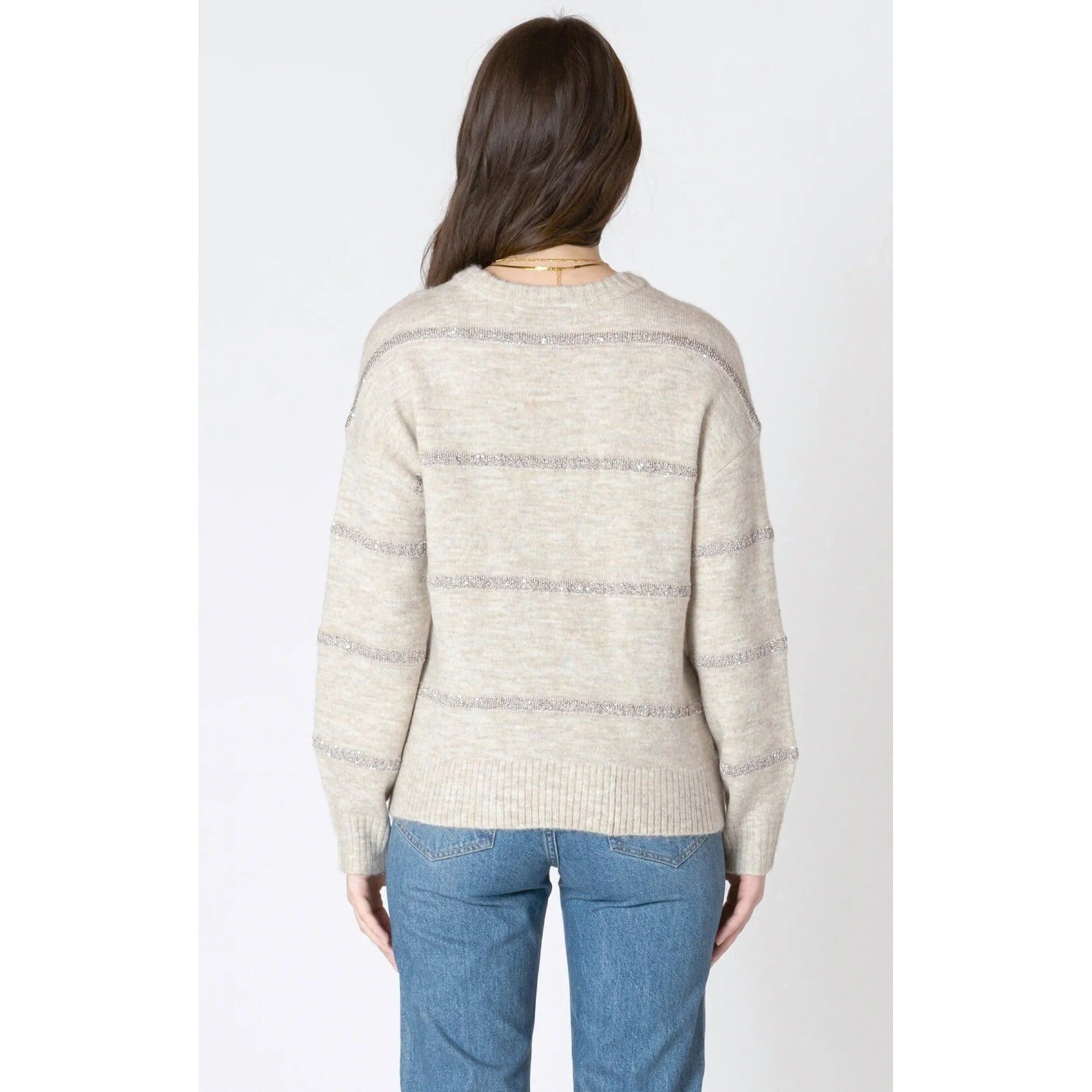 Dex Clothing 2627028 D - Sequin Striped Sweater