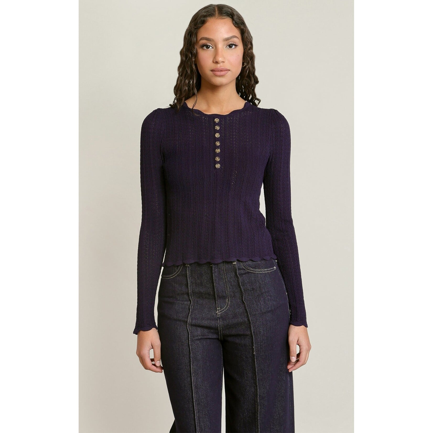 Dex Clothing 2827022 D - Nightfall Henley Sweater Top