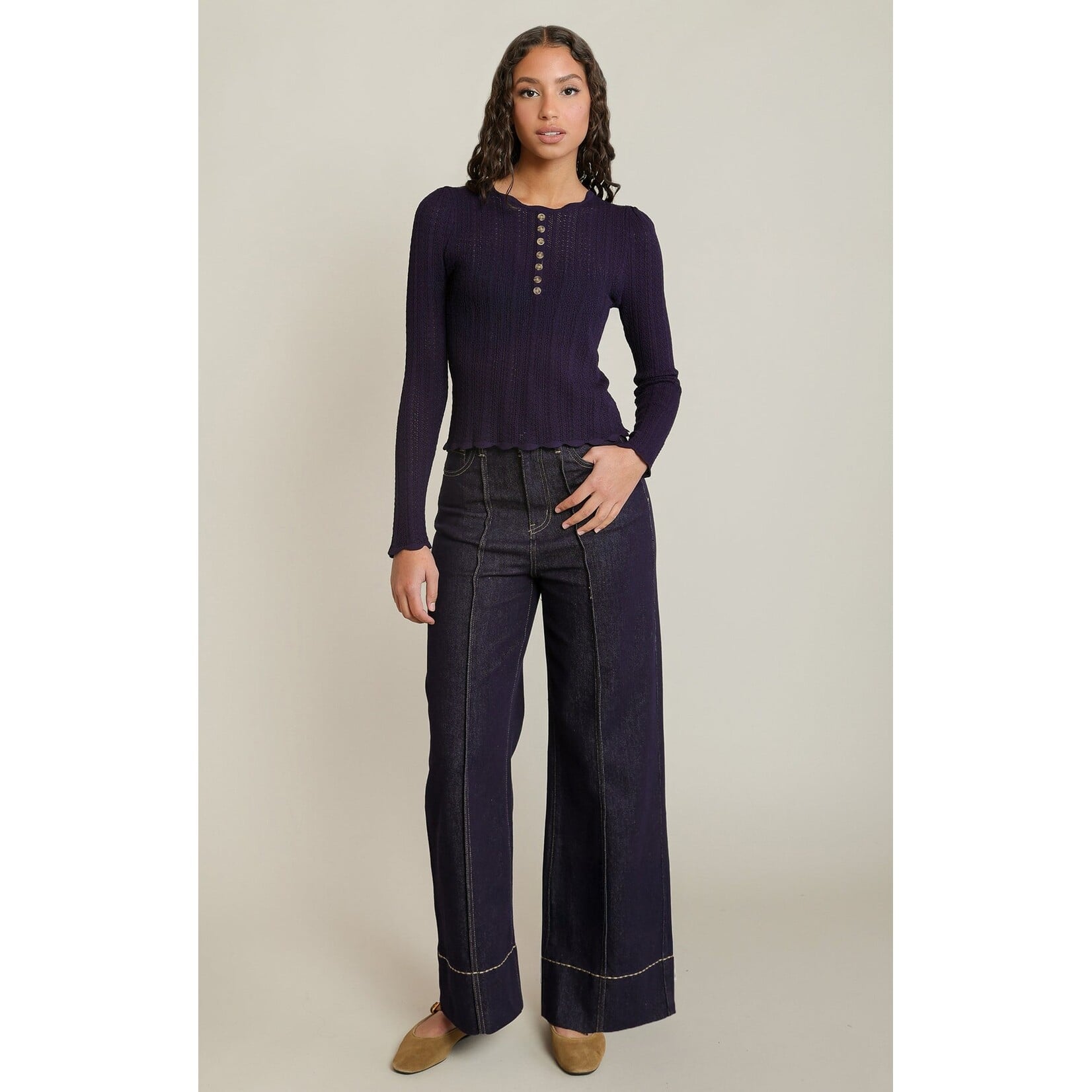 Dex Clothing 2827022 D - Nightfall Henley Sweater Top