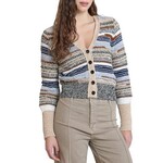 Dex Clothing Moonrise Mélange Striped Cardigan