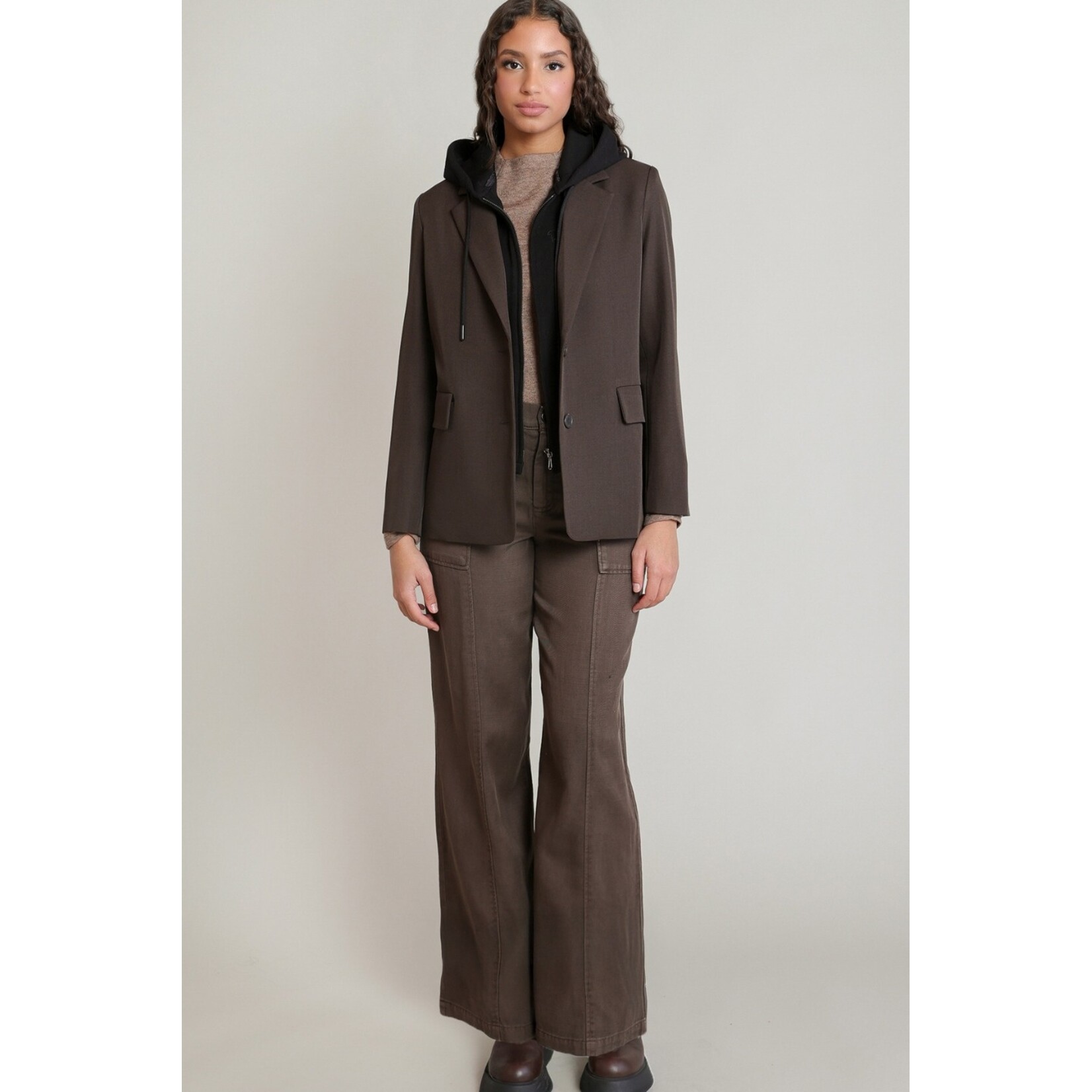 Dex Clothing 2829511 D - Detachable Hooded Blazer