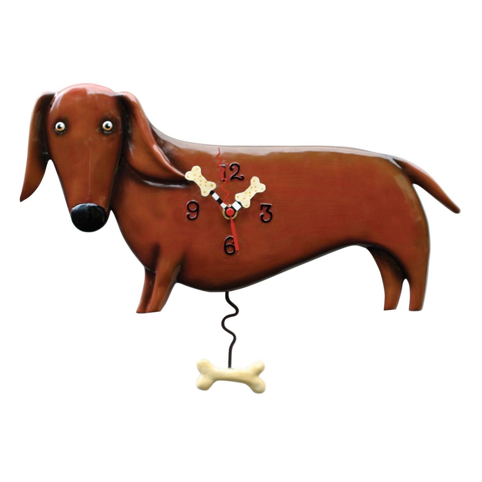 Allen Designs Oscar Dachshund Wall Clock