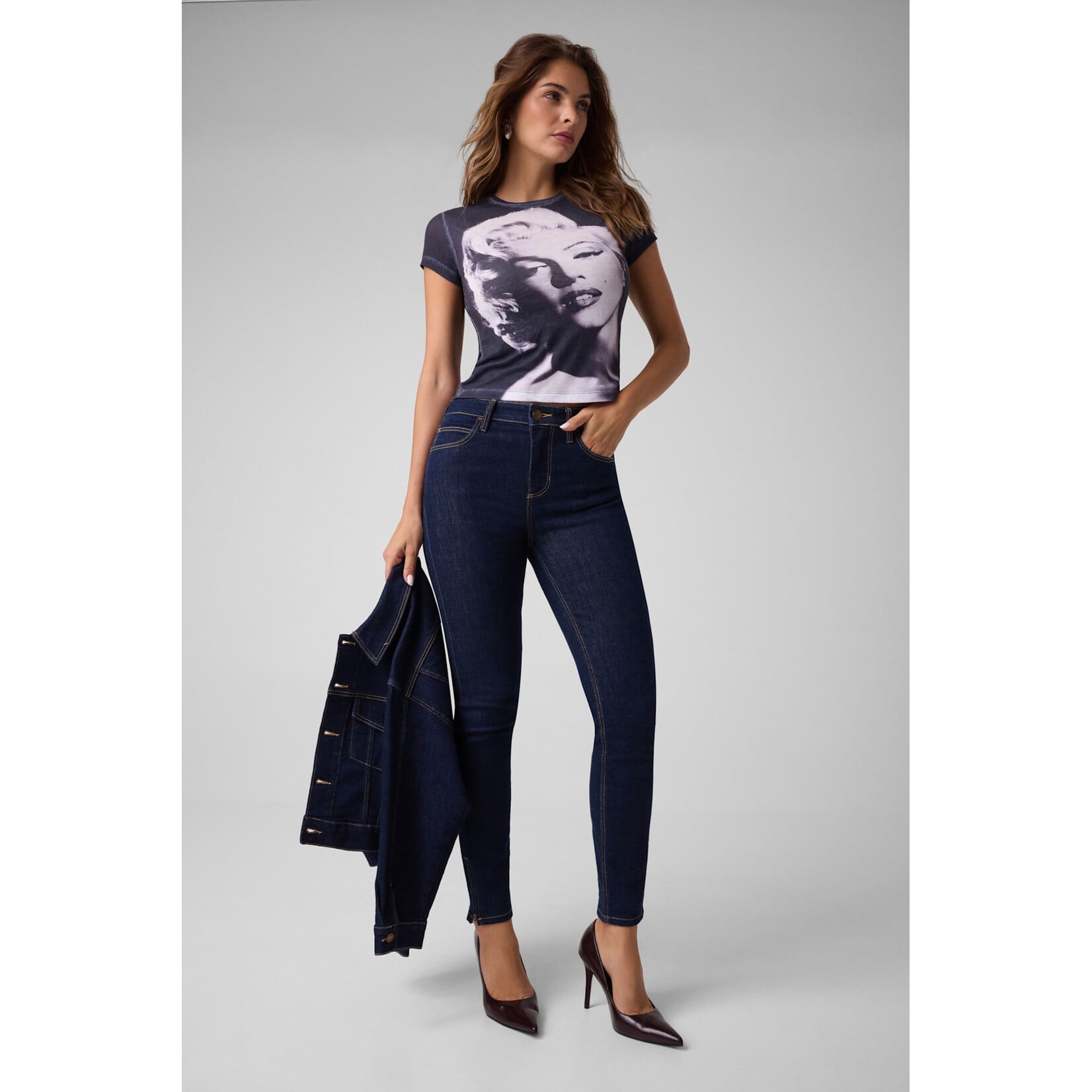 Guess W6BI50K6655 - Printed Marilyn T-Shirt