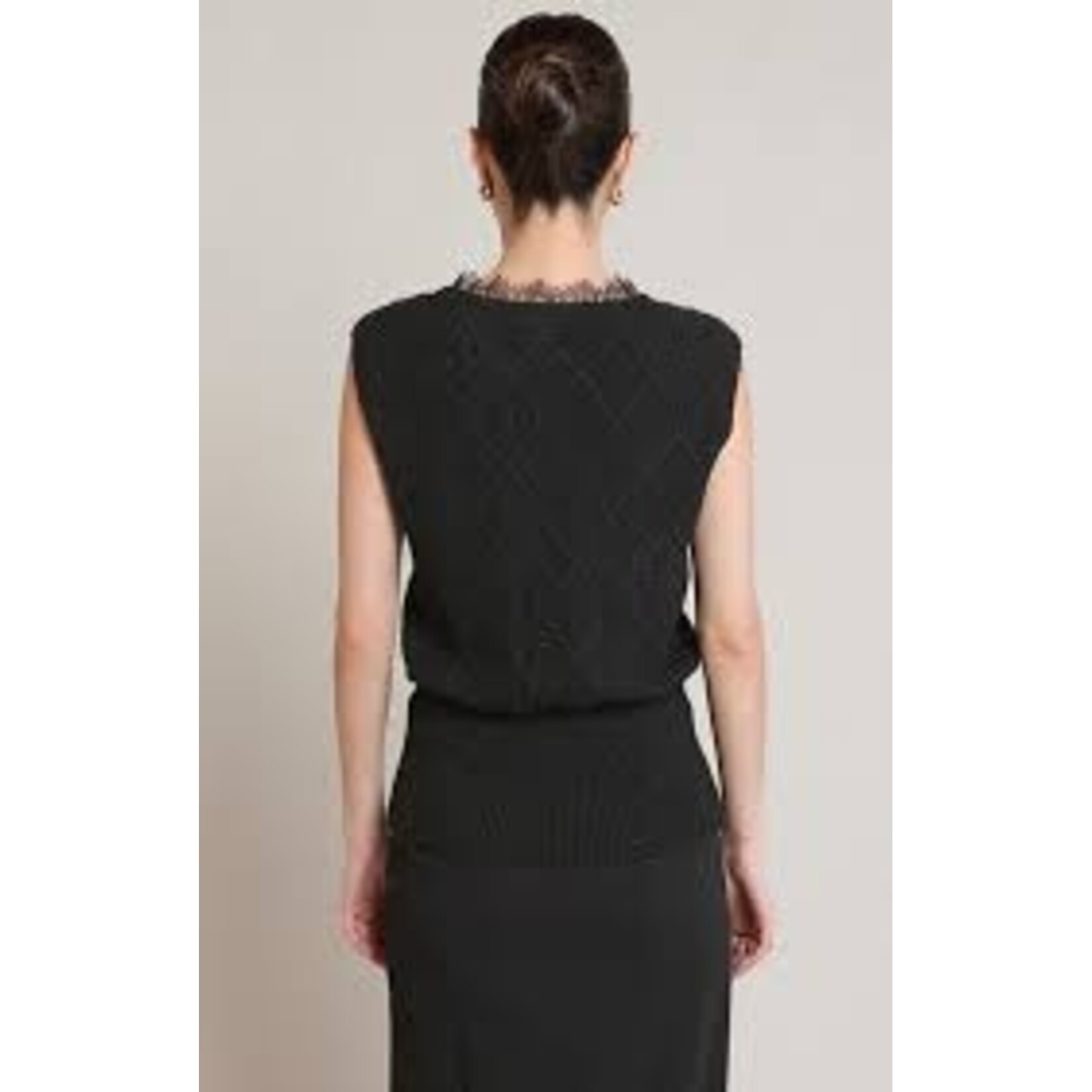 Black Tape 2827029 - Knit Vest with Sparkle