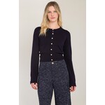 Black Tape Crewneck Cardigan