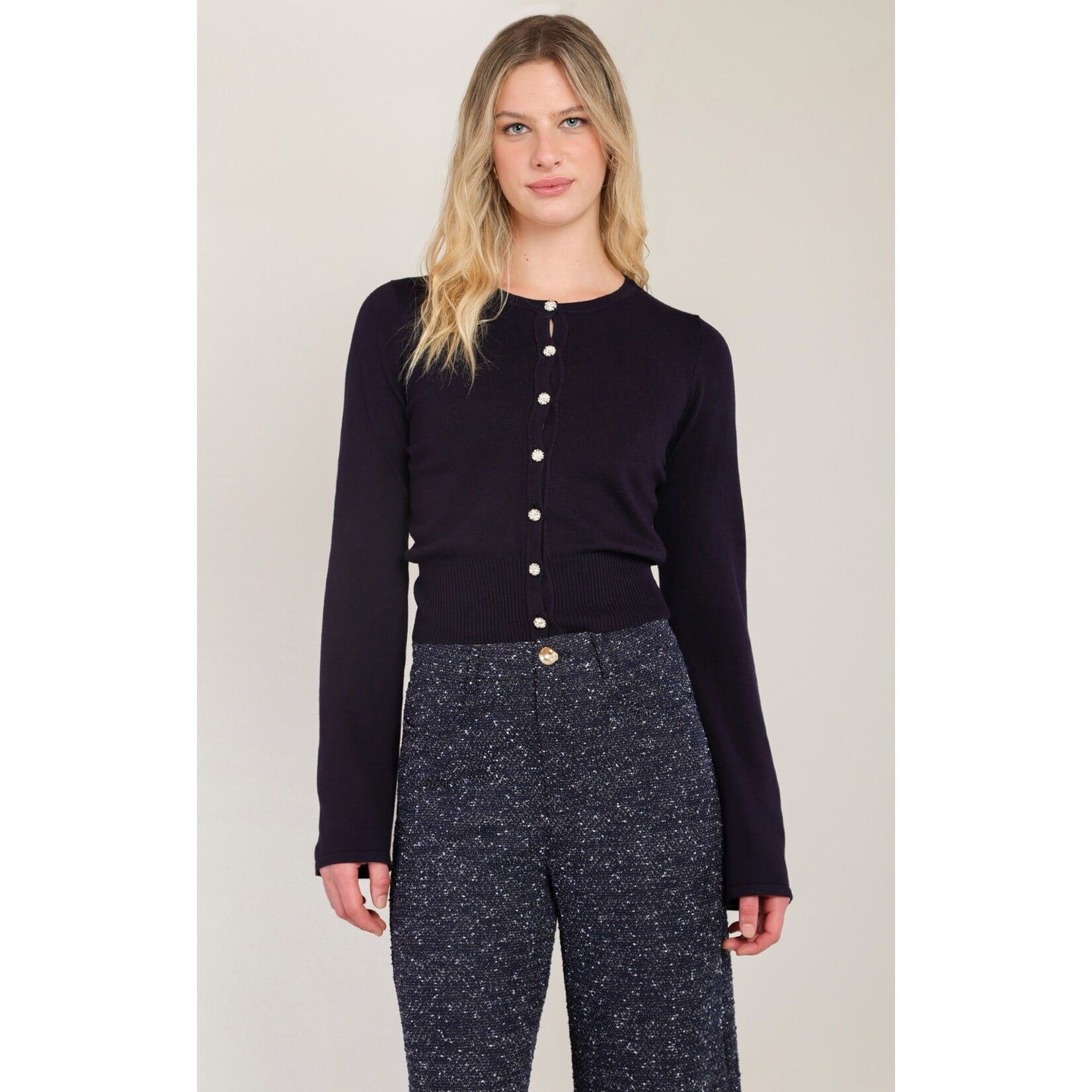 Black Tape 2827260 T - Crewneck Cardigan