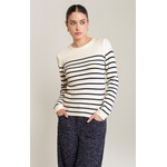 Black Tape Striped Sweater Top