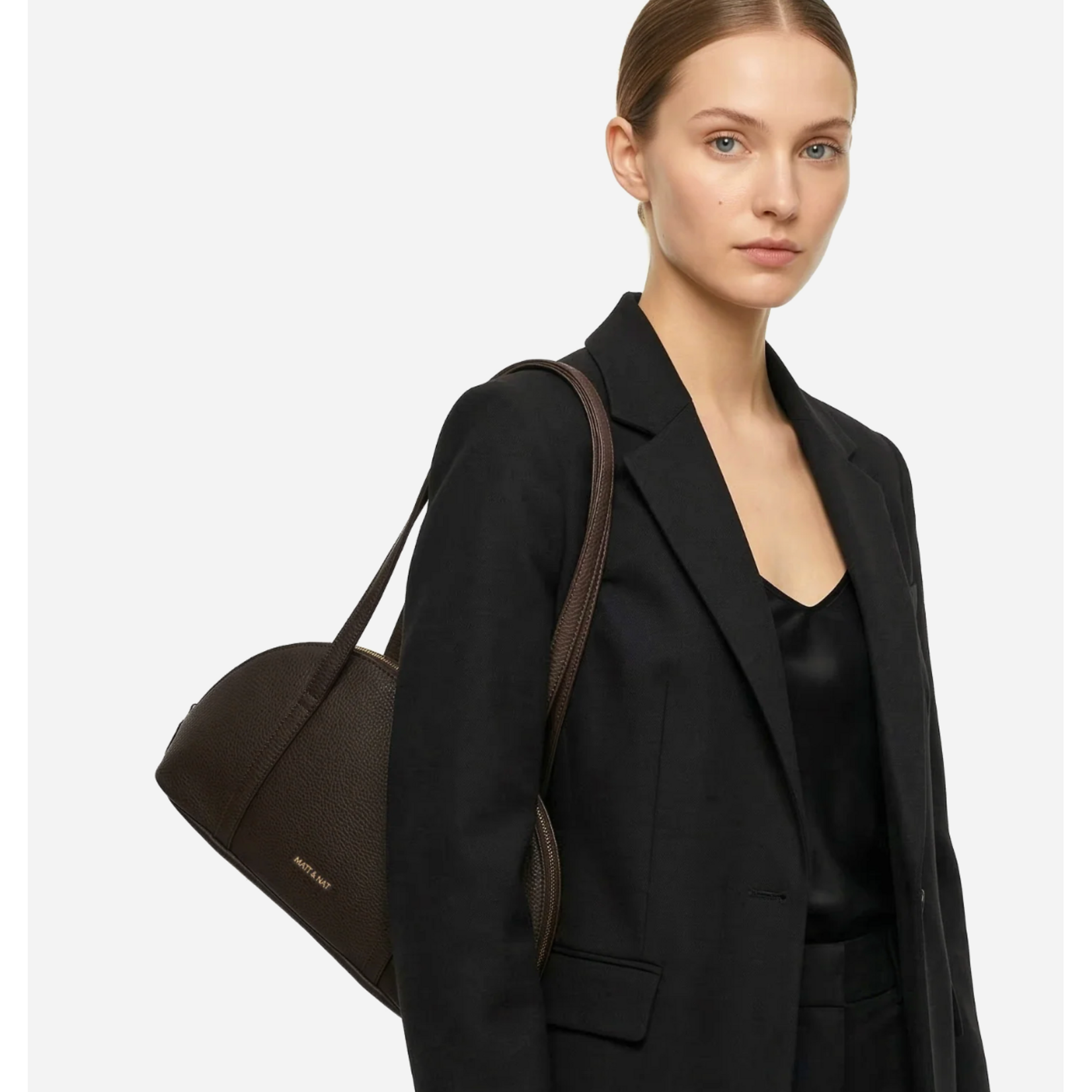Matt & Nat Rea Satchel Handbag - Grain Collection - Fudge
