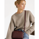 Matt & Nat Pair 2-Compartment Crossbody Handbag - Grain Collection - Cherry