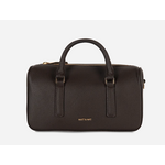 Matt & Nat Luce Satchel Handbag with Crossbody Strap - Grain Collection - Fudge
