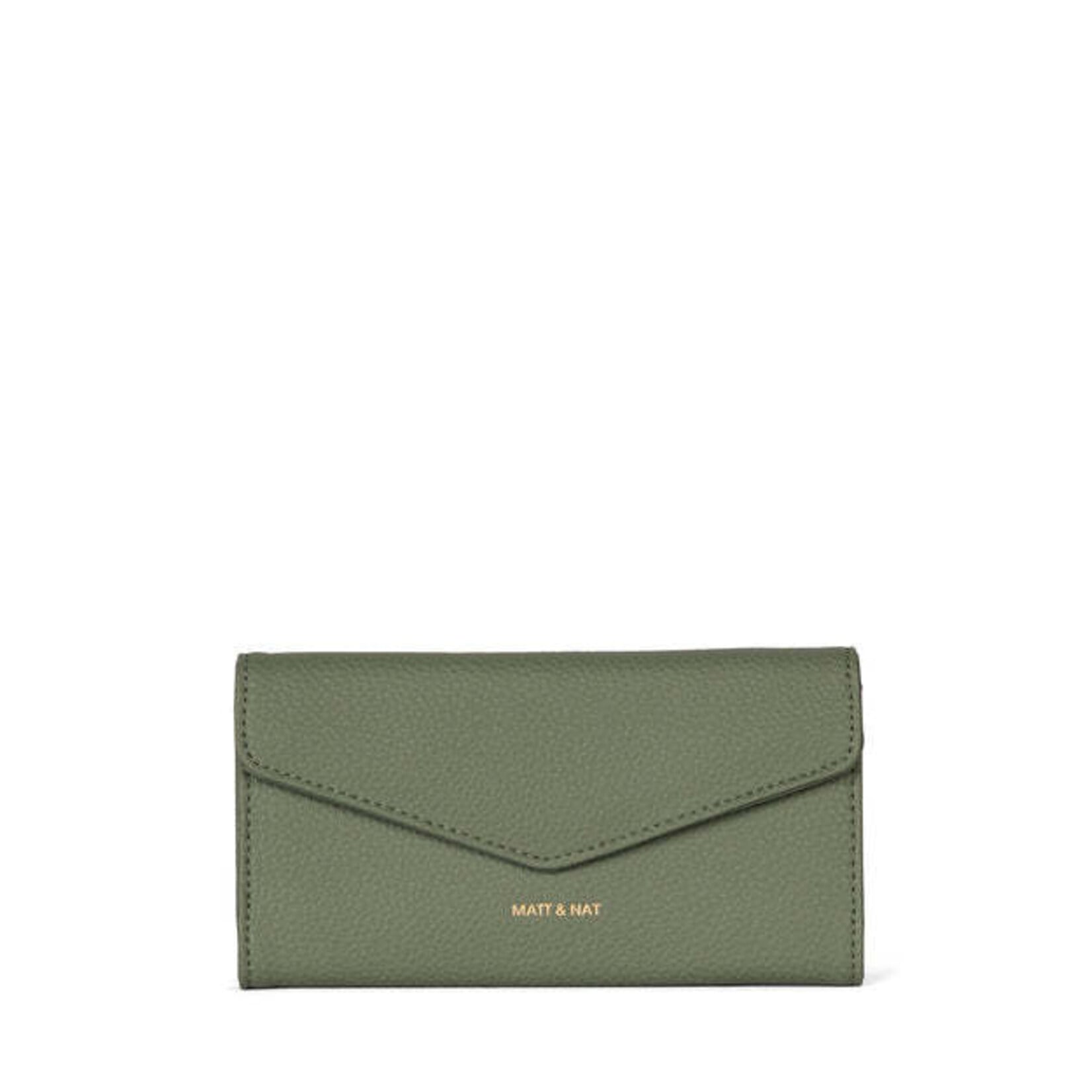 Matt & Nat Raye Wallet - Grain Collection - Olivine