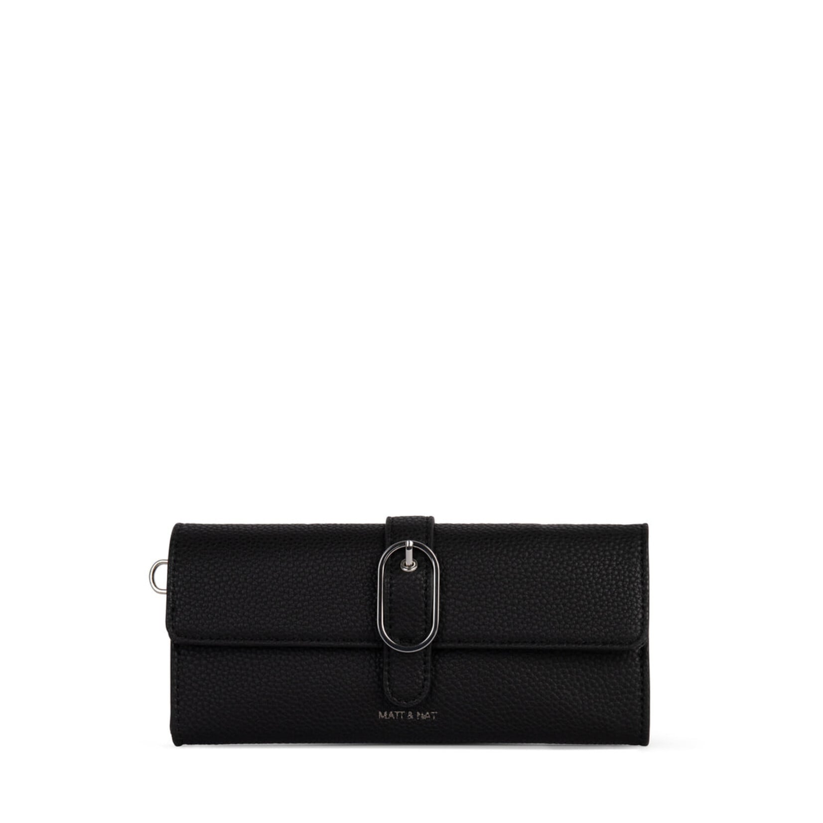 Matt & Nat Seun Wristlet Wallet - Grain Collection - Black