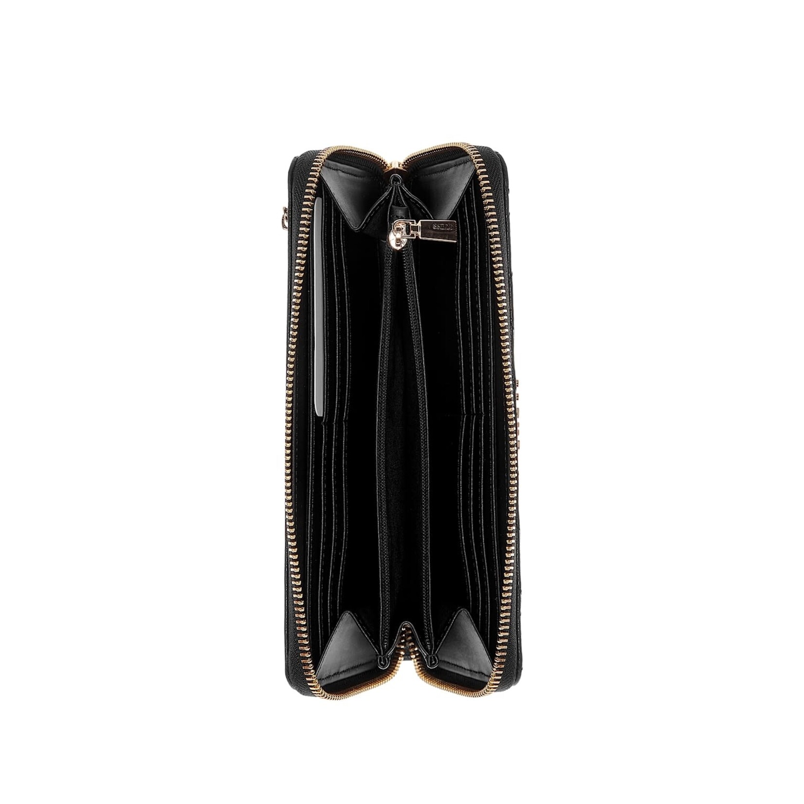 Guess Laurel II Large Zip-Around Wallet – Black