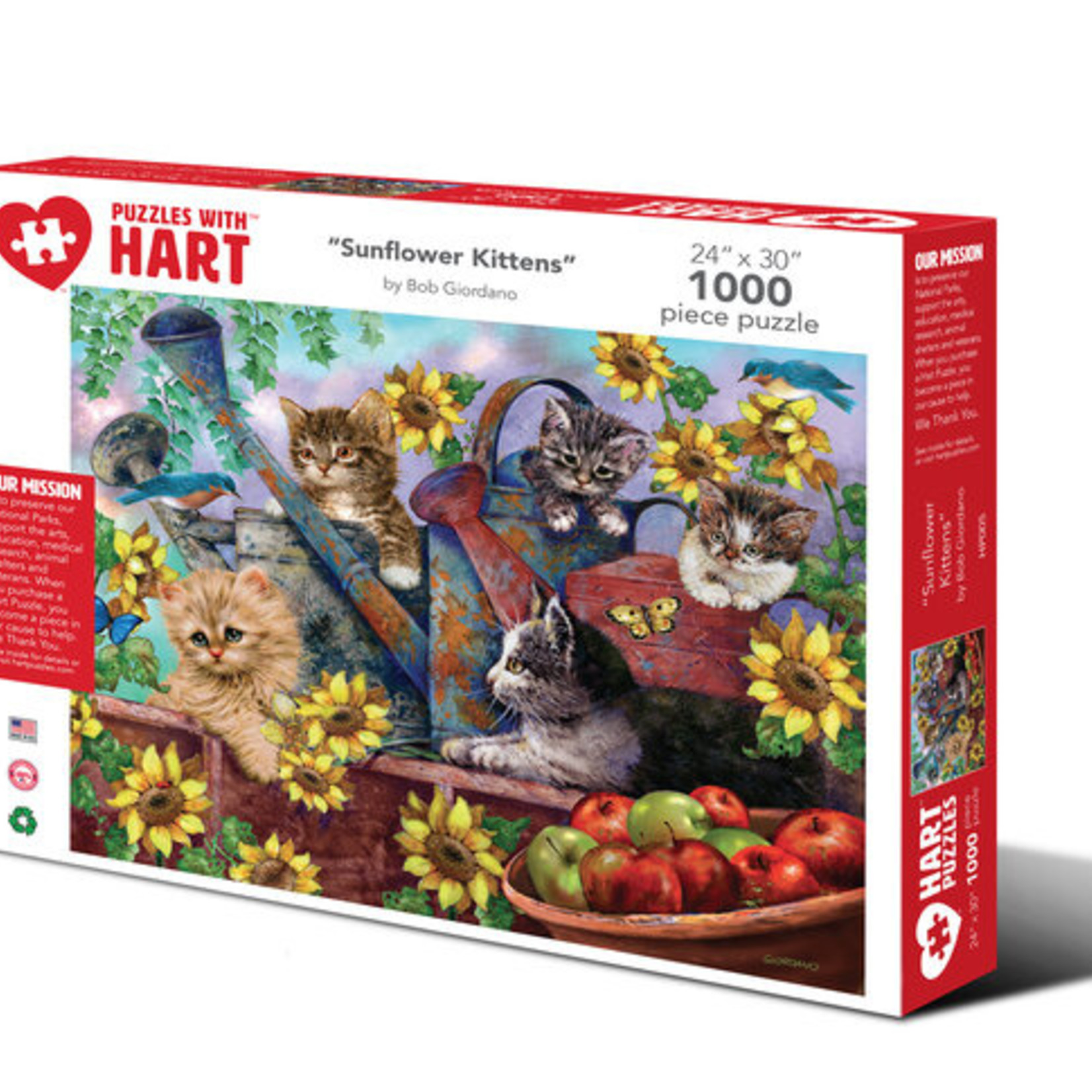 Hart Puzzles Sunflower Kittens