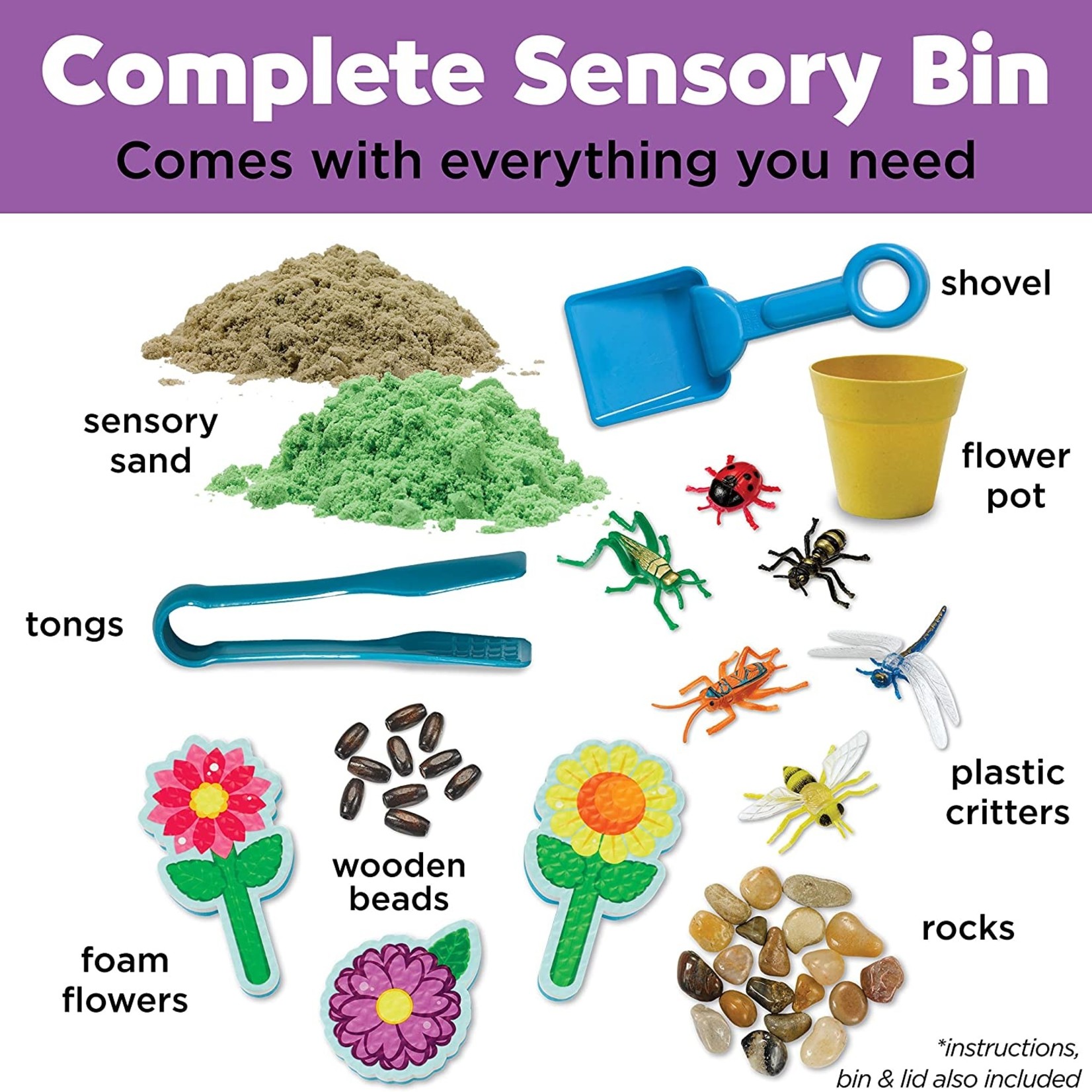 Sensory Bin Garden & Critters