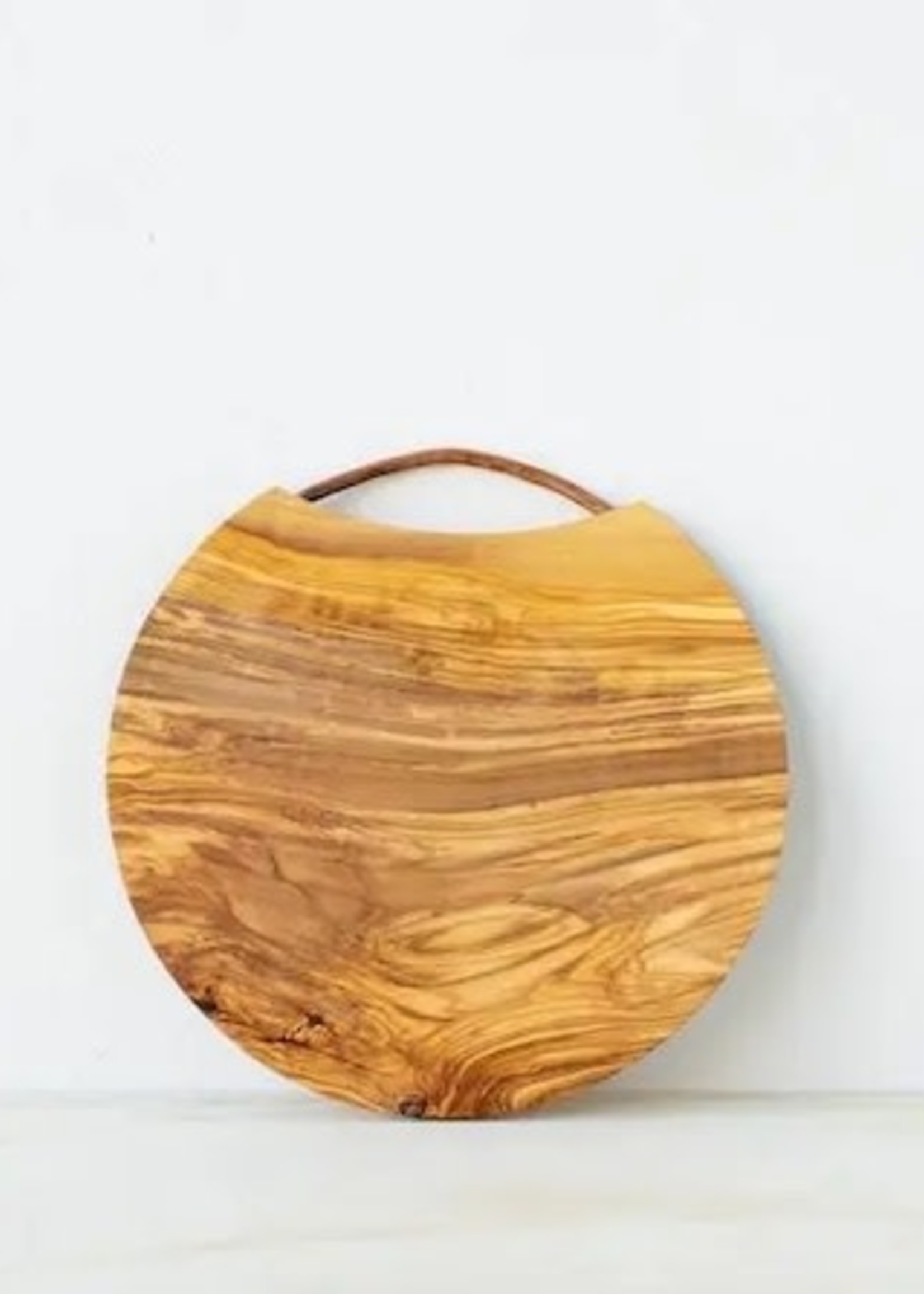 Adorn Copper Handle Olive Wood Cutting Board