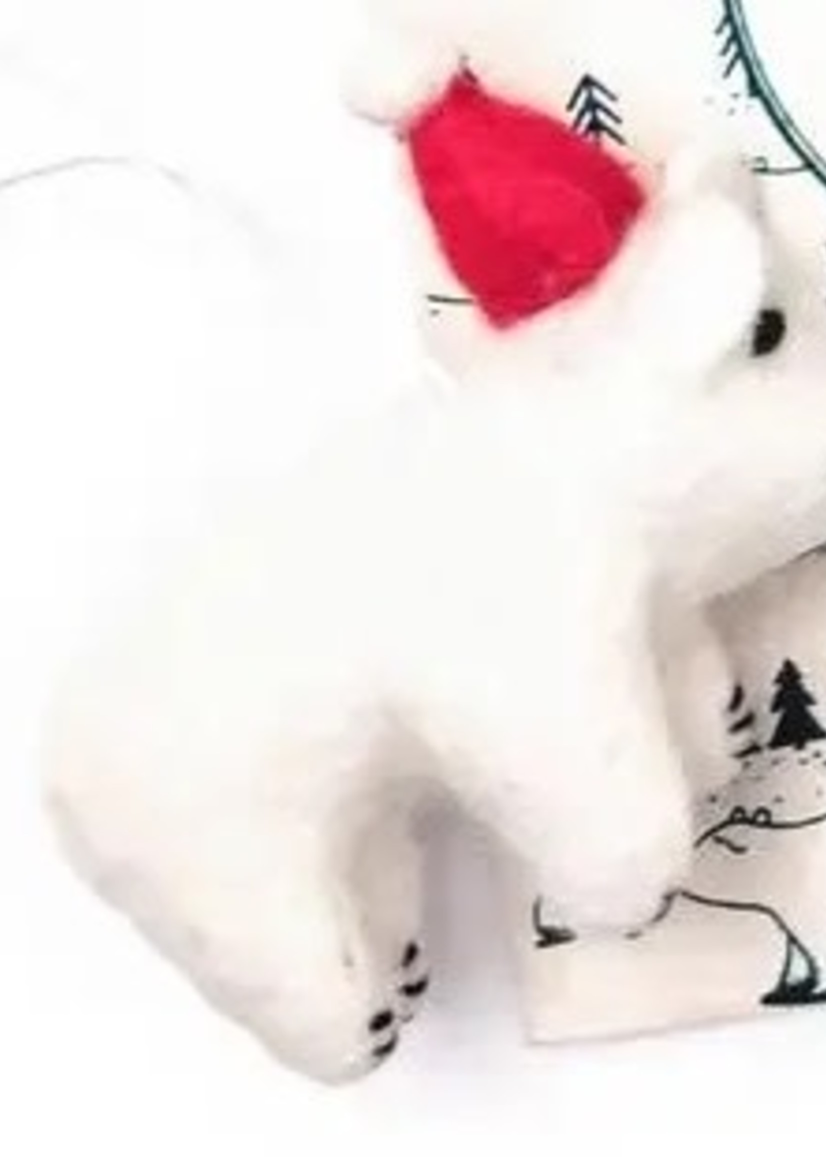 Friendsheep Santa's Polar Bear Ornament