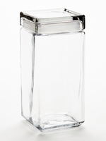 The Jar Store 64oz Square Glass Jar