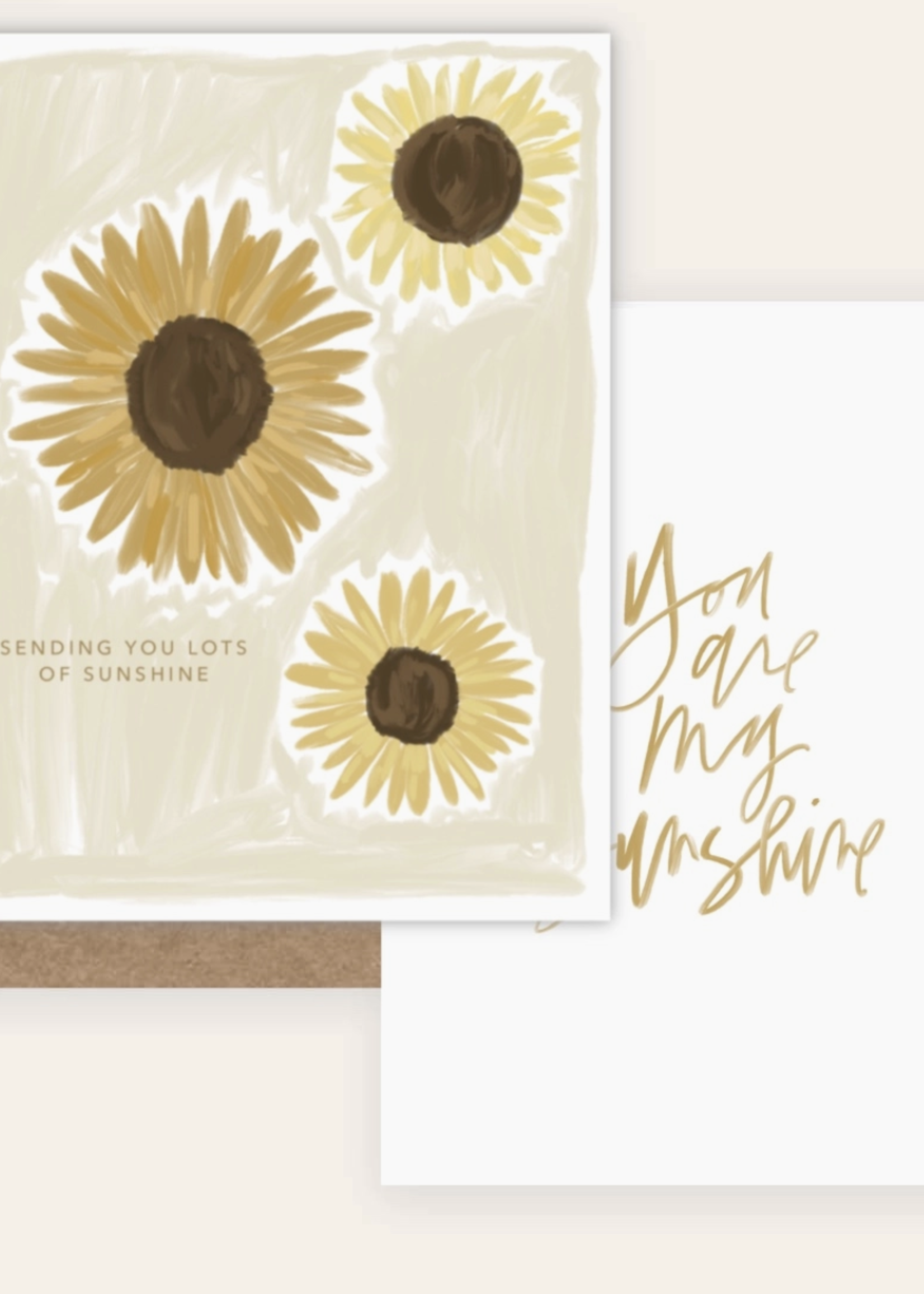 Golden Beam Sending Sunshine Sunflower + You are my Sunshine