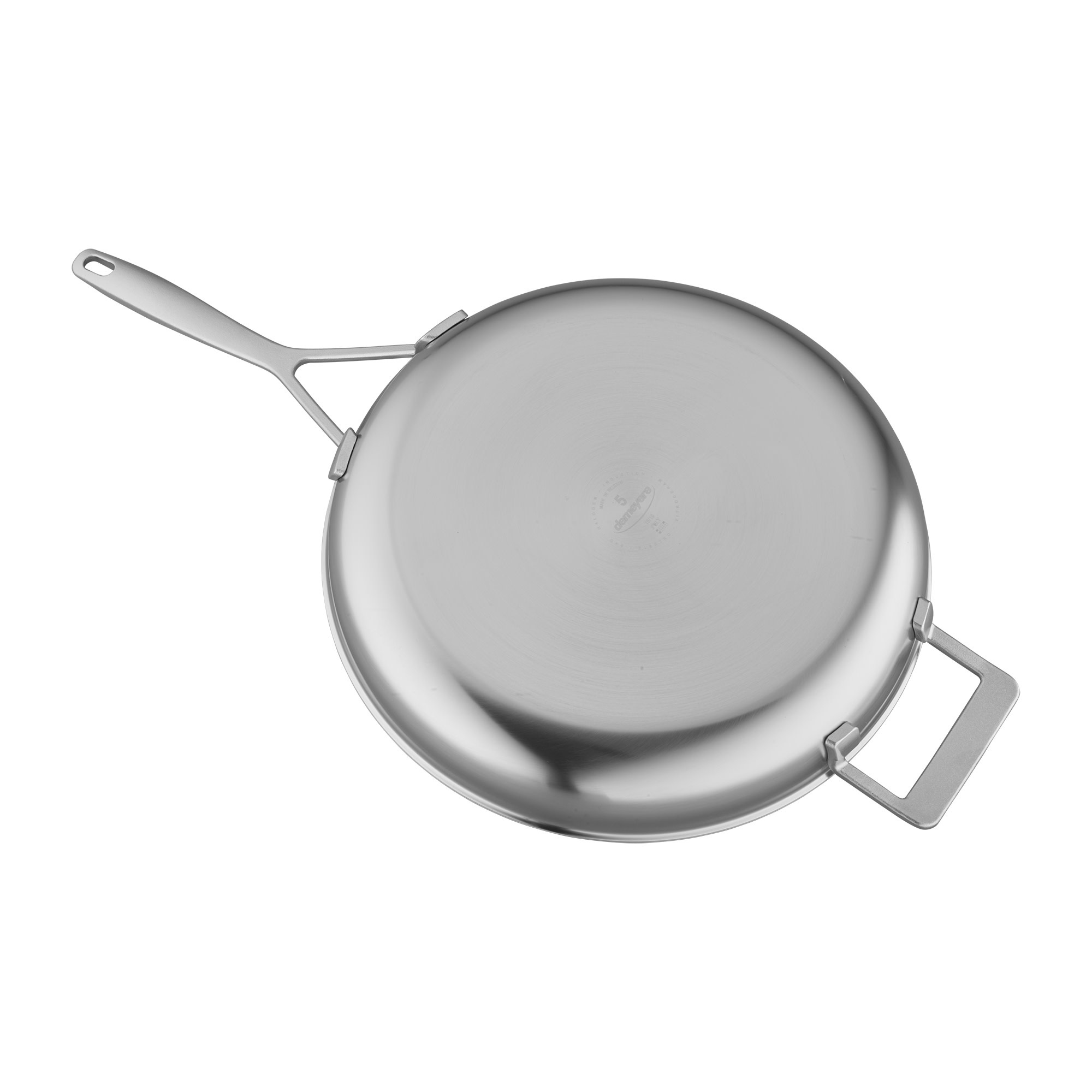 Demeyere Demeyere Industry 5-Ply 12.5-inch Stainless Steel Fry Pan with Helper Handle