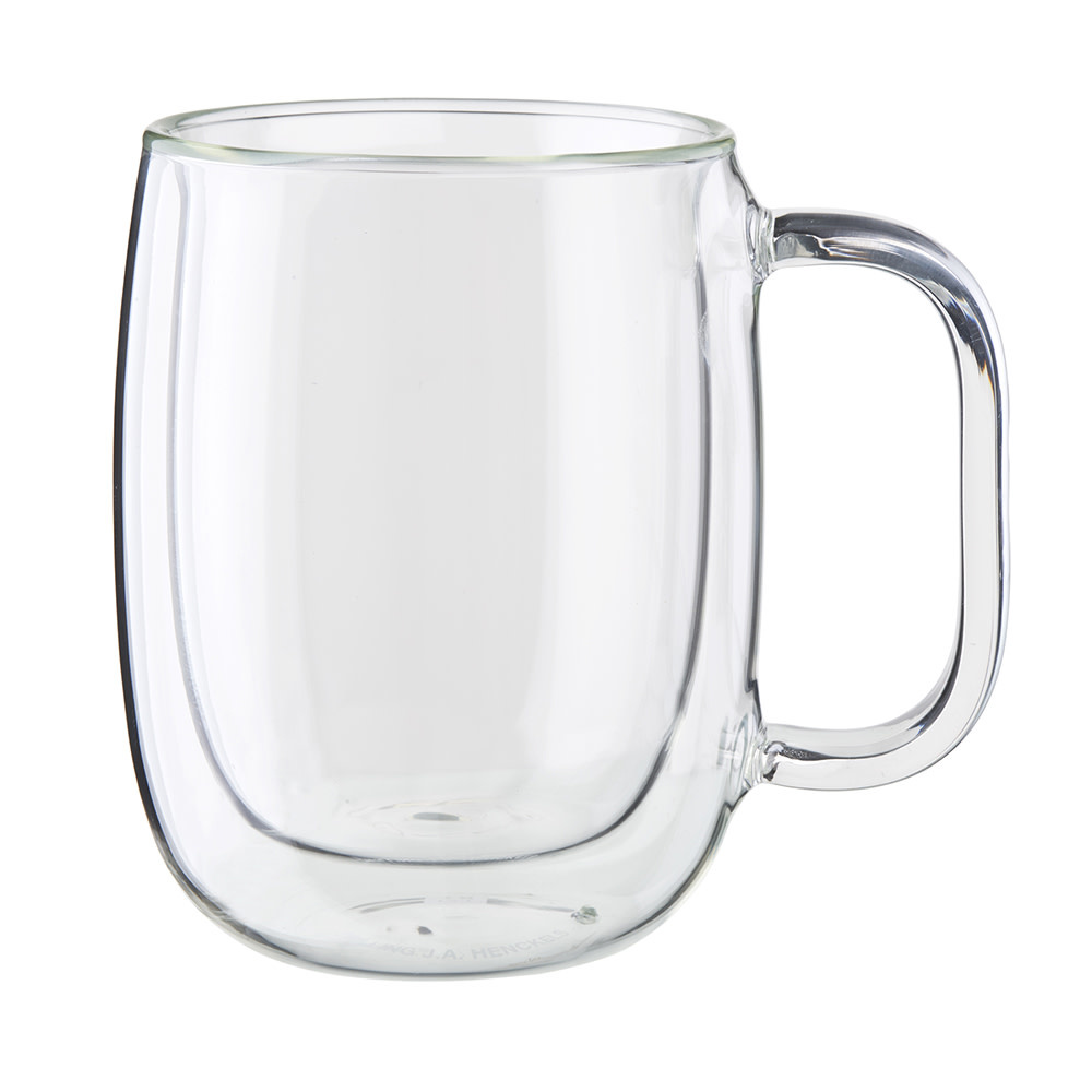 Zwilling ZWILLING Sorrento Plus 2-pc Double-Wall Glass Coffee Mug Set, Clear