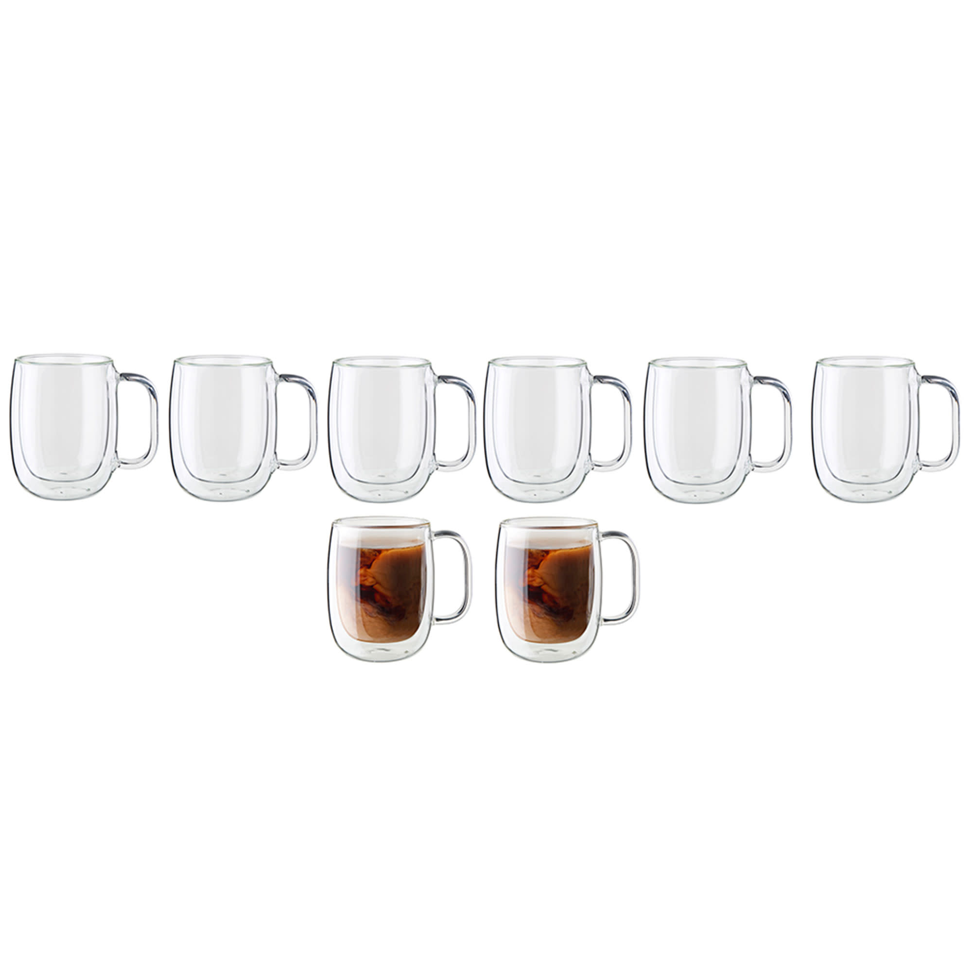 Zwilling ZWILLING Sorrento Plus 8-pc Double-Wall Glass Coffee Mug Set