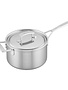 Demeyere Sauce Pan 4qt w/Lid & Helper Handle SS Industry