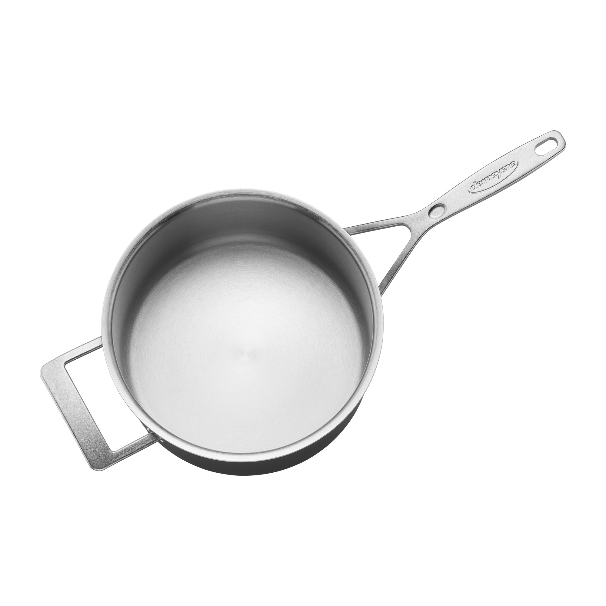 Demeyere Sauce Pan 4qt w/Lid & Helper Handle SS Industry