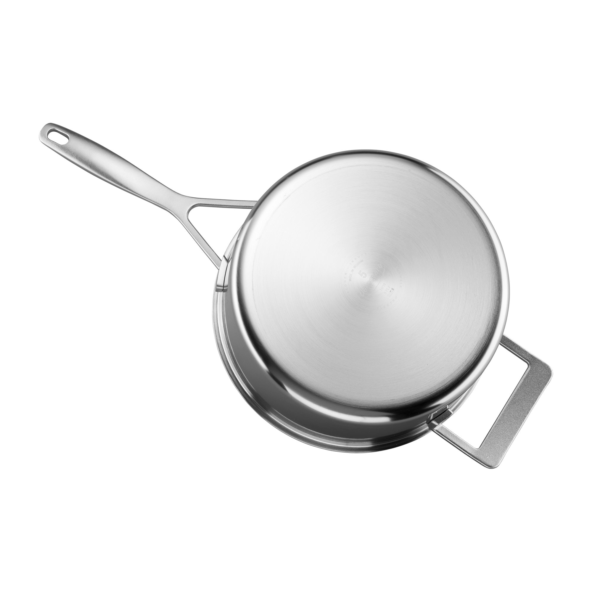 Demeyere Sauce Pan 4qt w/Lid & Helper Handle SS Industry
