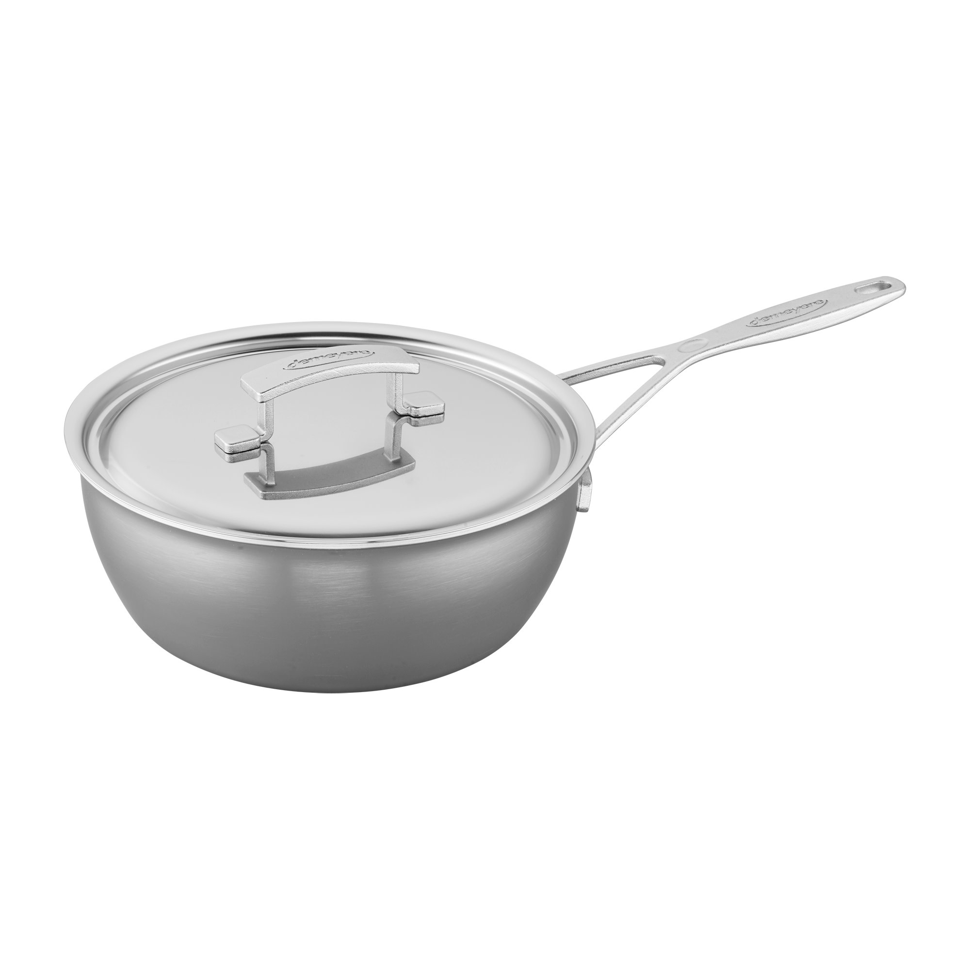Demeyere Saucier 3.5qt w/Lid SS Industry