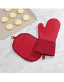 OXO Oven Mitt Cotton/Silicone Red 006