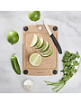 Epicurean Cutting Surfaces Cutting Board 10x7 Natural w/Black Buttons