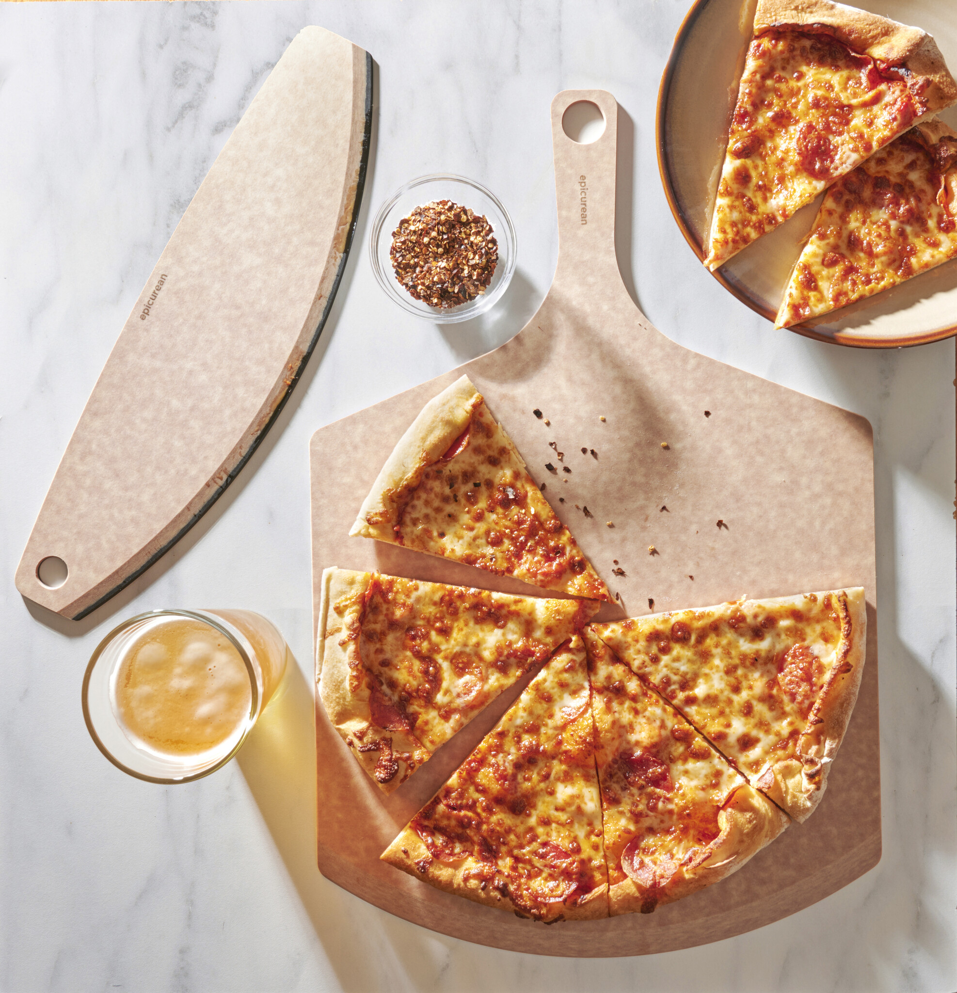 Epicurean Cutting Surfaces Pizza Peel 21x14 Natural