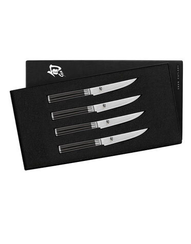 Shun Steak Knife Set 4pc Classic Onyx