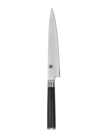 Shun Cutlery Utility 6" Serrated Classic Onyx