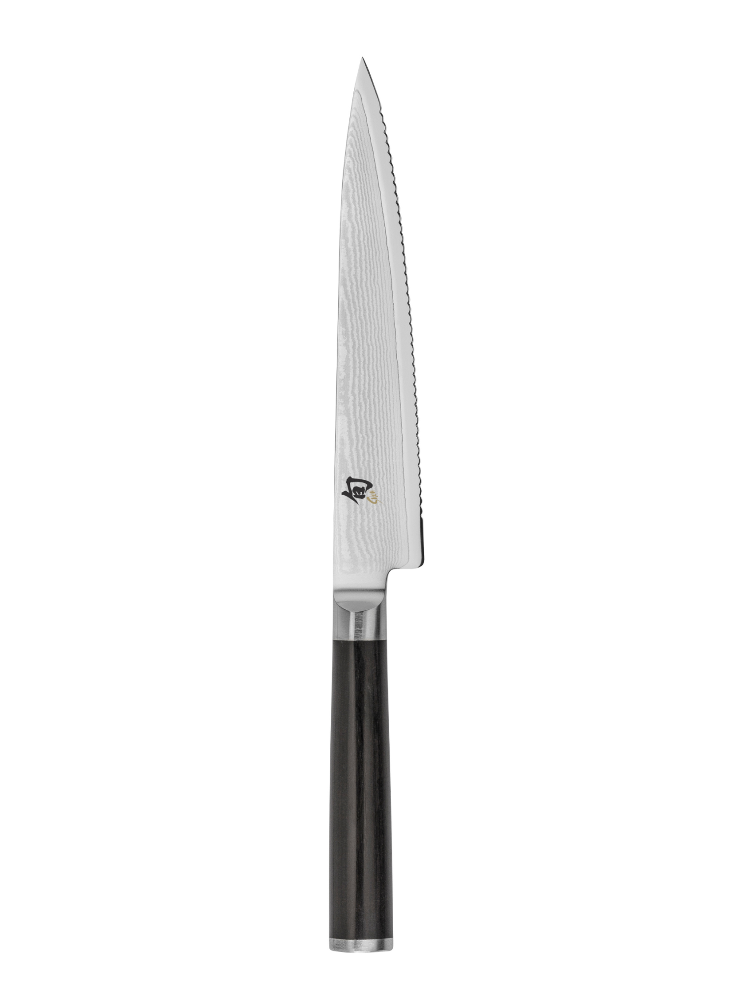Shun Cutlery Utility 6" Serrated Classic Onyx