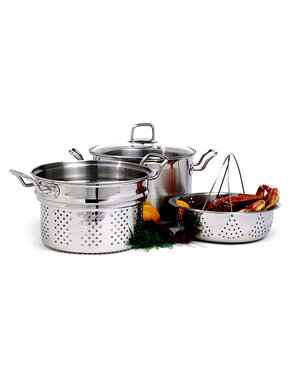 Norpro Multi Pot Steamer/Cooker 8qt 4pc SS Norpro