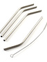 Norpro Straws 4pk Drink SS w/Brush
