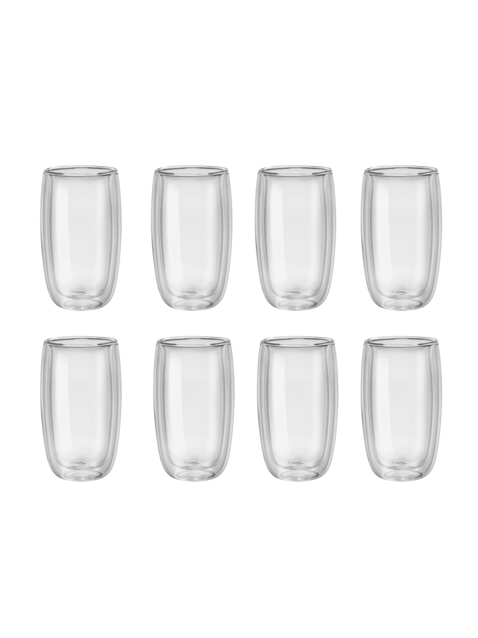 Zwilling ZWILLING Sorrento 8-pc Double-Wall Glass Latte Cup Set