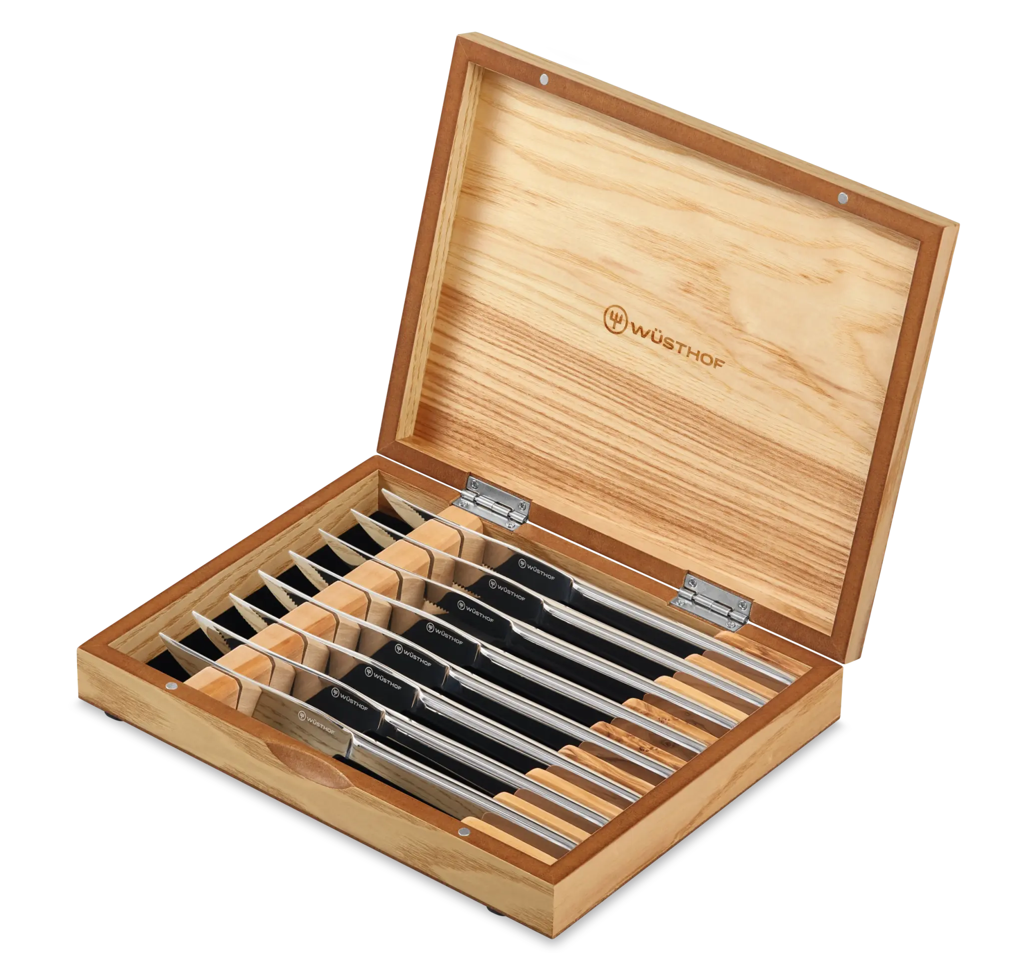 Wusthof Steak Knife Set 8pc SS in Olivewood Box