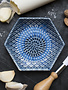 The Grate Plate Grate Plate 3pc Set Blue Tie Dye