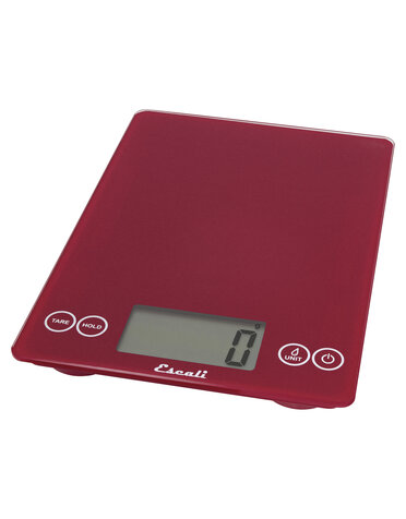Escali Scale 15lb Digital Arti Glass Rio Red