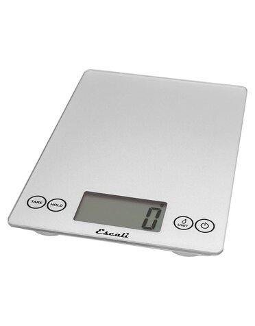 Escali Scale 15lb Digital Arti Glass Shiny Silver