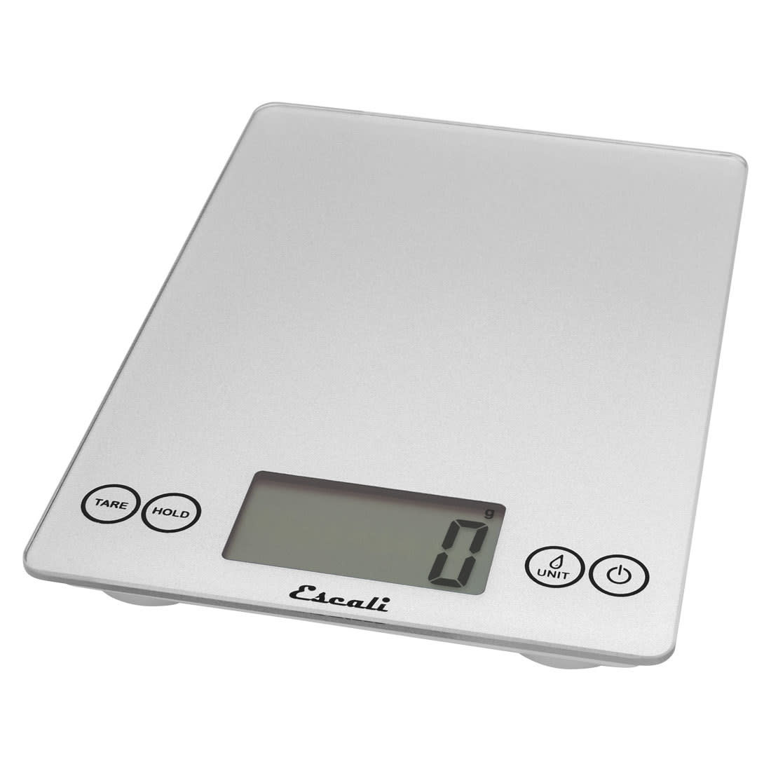 Escali Scale 15lb Digital Arti Glass Shiny Silver