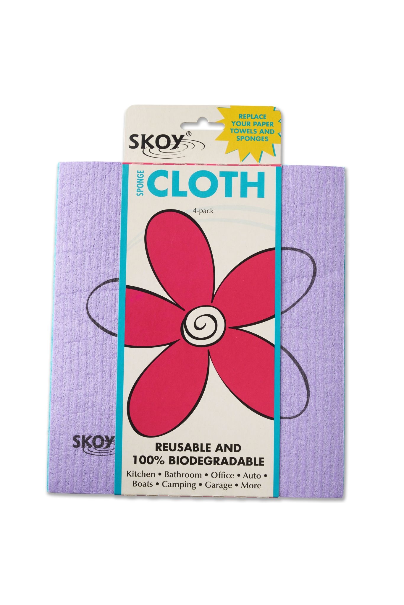 Skoy Enterprises Skoy Cloth 4pk Asstd Colors