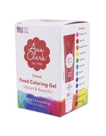 Ann Clark Cookie Cutters Gel Food Coloring 12pk