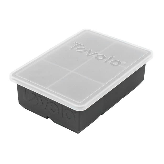 Tovolo King Ice Cube Tray w/Lid- Charcoal