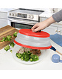 Tovolo Collapsible Microwave Food Cover Medium- Red