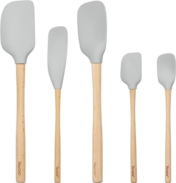 Tovolo Flex-Core Wood Handle 5pc Set- Gray