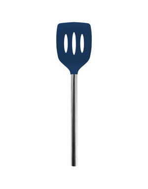 Tovolo Silicone Slotted Turner w/ SS Handle- Blue